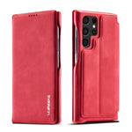 Custodia portafoglio in pelle per Samsung Galaxy S22 Ultra 5G