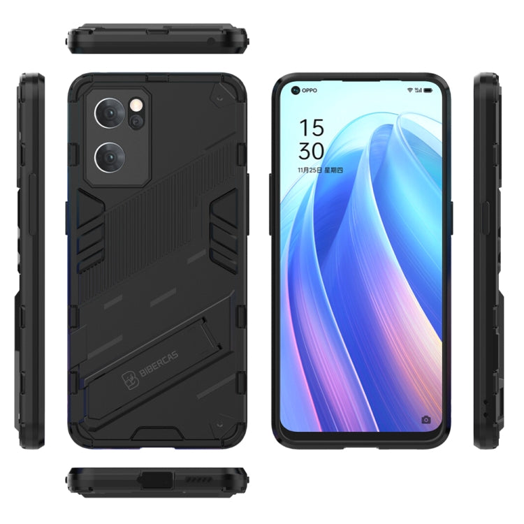 Custodia antiurto Punk Armor 2 in 1 PC TPU con supporto invisibile per OPPO