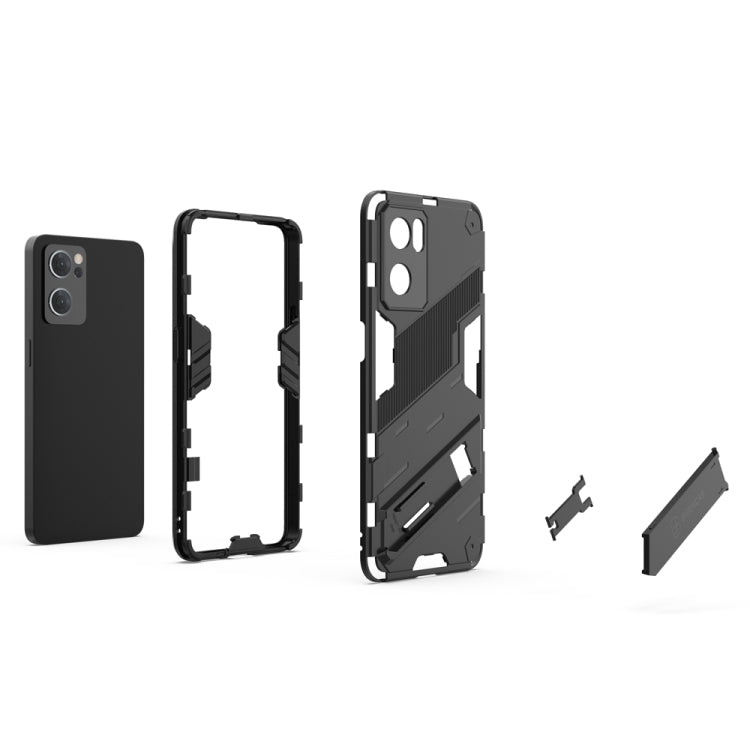 Custodia antiurto Punk Armor 2 in 1 PC TPU con supporto invisibile per OPPO