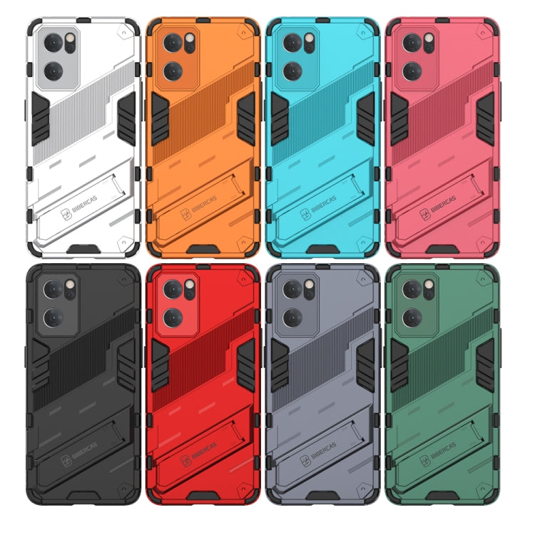Custodia antiurto Punk Armor 2 in 1 PC TPU con supporto invisibile per OPPO