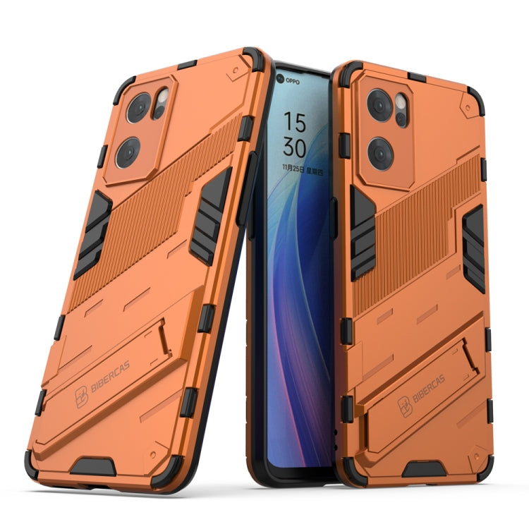 Custodia antiurto Punk Armor 2 in 1 PC TPU con supporto invisibile per OPPO