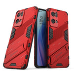 Custodia antiurto Punk Armor 2 in 1 PC TPU con supporto invisibile per OPPO