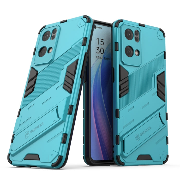 Custodia antiurto Punk Armor 2 in 1 PC TPU con supporto invisibile per OPPO