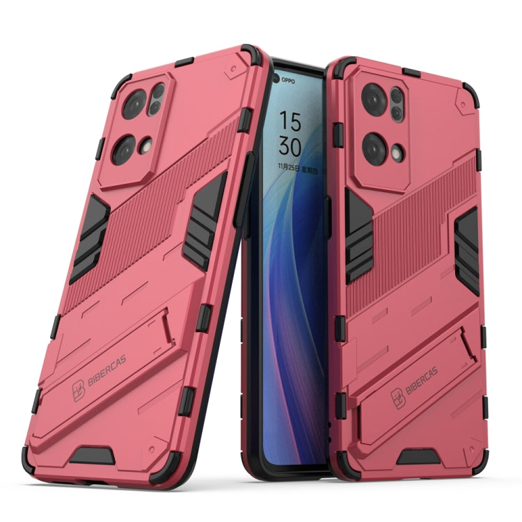 Custodia antiurto Punk Armor 2 in 1 PC TPU con supporto invisibile per OPPO