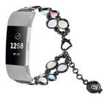 Cinturino in acciaio con perline luminose per Fitbit Charge 5
