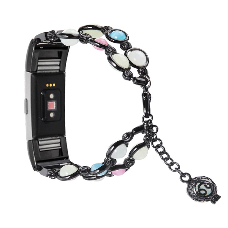 Cinturino in acciaio con perline luminose per Fitbit Charge 5