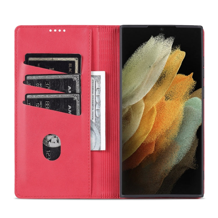 Custodia in pelle magnetica per Samsung Galaxy S22 Ultra 5G