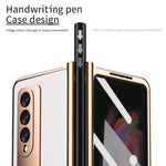 Custodia con slot penna e cerniera per Samsung Galaxy Z Fold3 5G