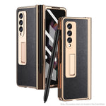 Custodia con slot penna e cerniera per Samsung Galaxy Z Fold3 5G