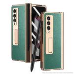 Custodia con slot penna e cerniera per Samsung Galaxy Z Fold3 5G