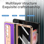Custodia a croce con cerniera per Samsung Galaxy Z Fold3 5G