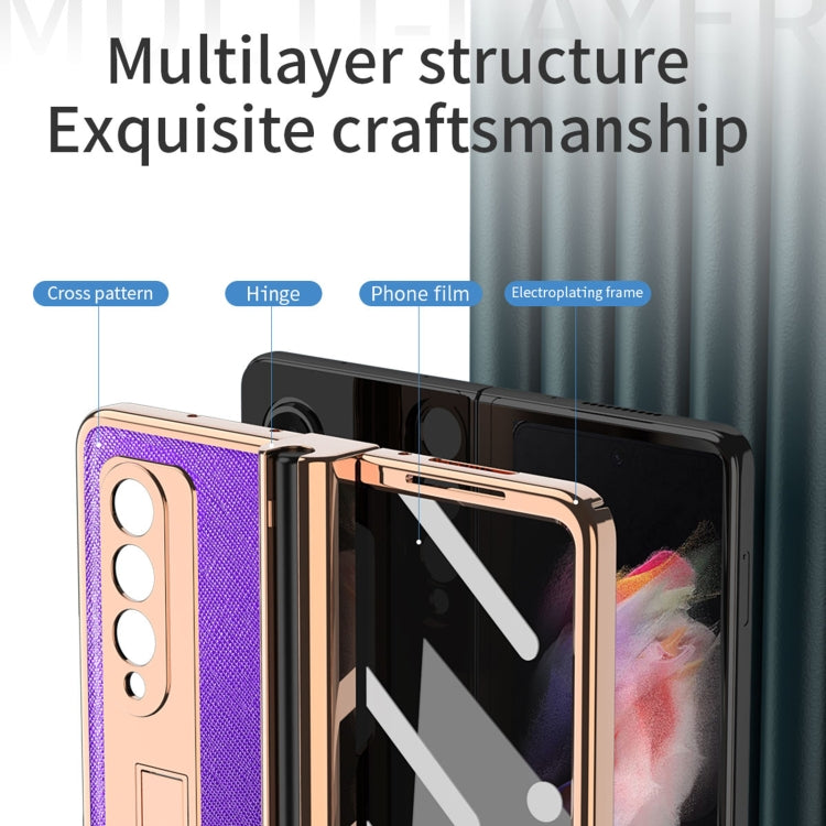 Custodia a croce con cerniera per Samsung Galaxy Z Fold3 5G