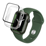 Custodia con pellicola vetro temperato per Apple Watch Series 7-9