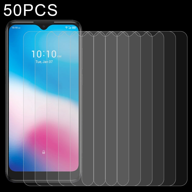 50 pellicole in vetro temperato da 0,26 mm 9H 2,5D, For BLU Studio X10+ (50 PCS), For BLU Studio X10L (50 PCS), For BLU C7 (50 PCS), For Wiko Y52 (50 PCS), For BLU G50 Plus (50 PCS), For Wiko Sunny 5 Lite (50 PCS), For BLU G60 (50 PCS)                 ...