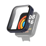 Custodia protettiva PC e vetro temperato per Xiaomi Redmi Watch 2