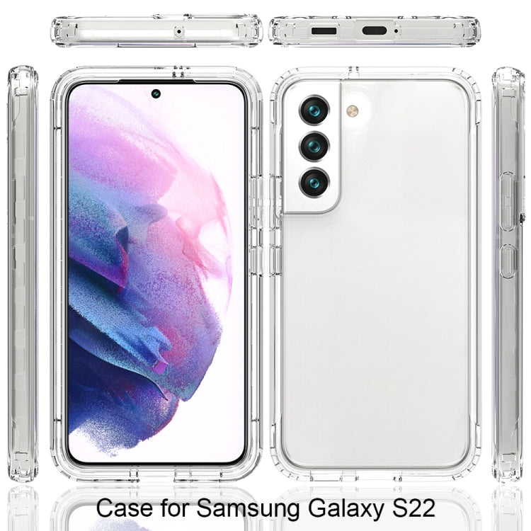 Custodia trasparente sfumata in PC e TPU per Samsung Galaxy S22 5