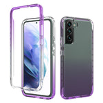 Custodia trasparente sfumata in PC e TPU per Samsung Galaxy S22 5