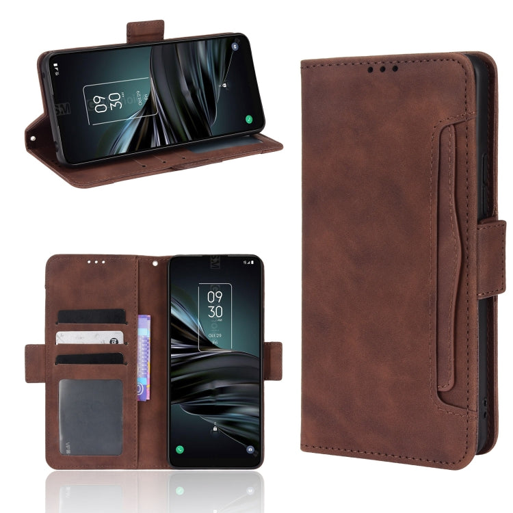 Custodia portafoglio in pelle per Alcatel 1S 2021