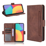 Custodia portafoglio in pelle per Alcatel 1S 2021