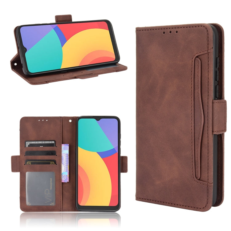 Custodia portafoglio in pelle per Alcatel 1S 2021