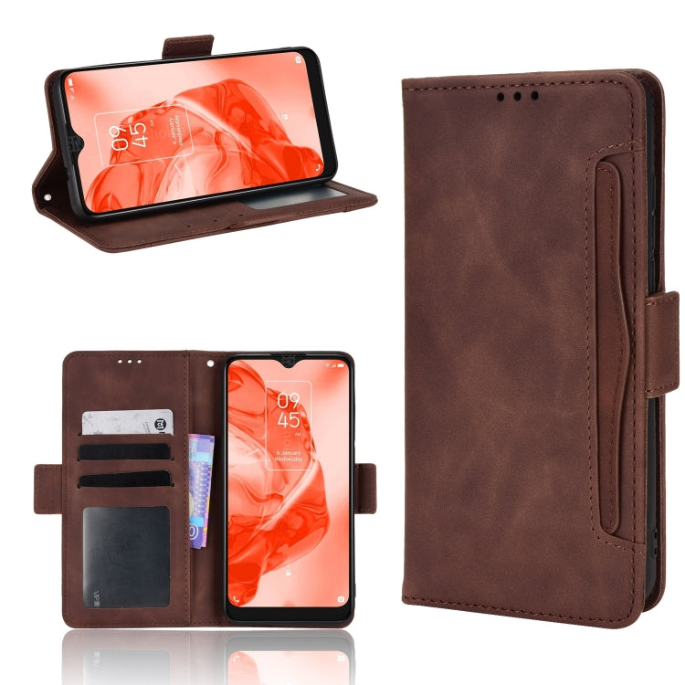 Custodia portafoglio in pelle per Alcatel 1S 2021