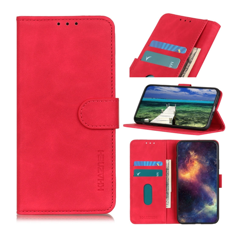 KHAZNEH Custodia per telefono in pelle con trama retrò, For Xiaomi 12 / 12X, For Xiaomi 12 Pro