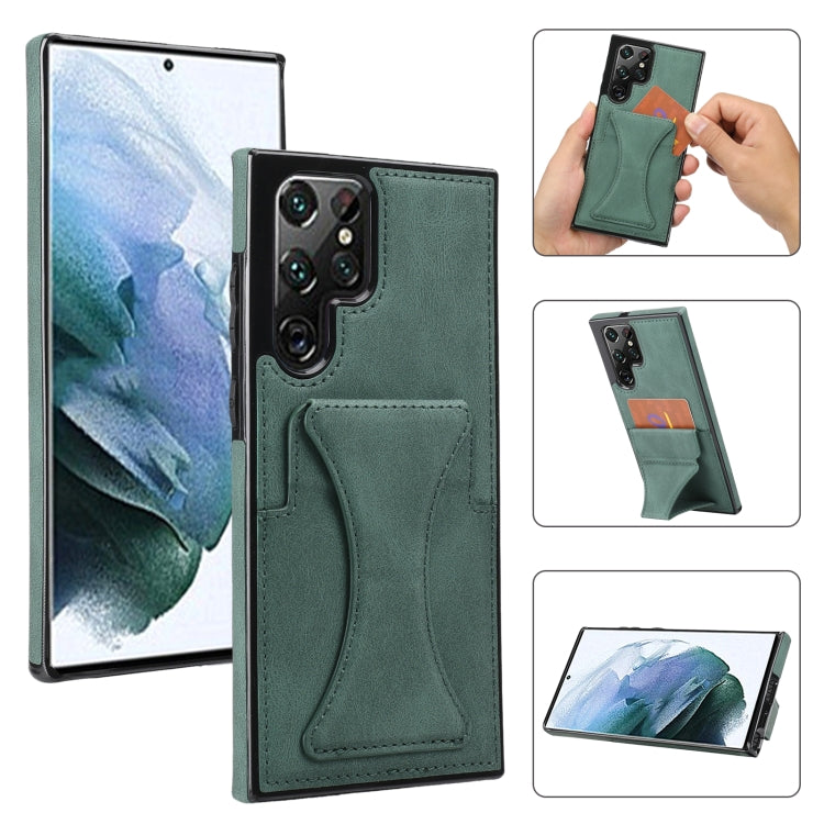 Custodia ultrasottile antiurto con supporto per Galaxy S22 Ultra