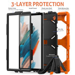 Custodia in silicone per Samsung Galaxy Tab A8 10.5 2021