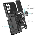 Custodia TPU con copri fotocamera scorrevole per Realme 8 5G