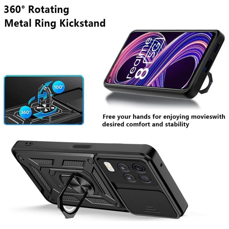 Custodia TPU con copri fotocamera scorrevole per Realme 8 5G