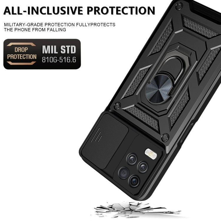 Custodia TPU con copri fotocamera scorrevole per Realme 8 5G