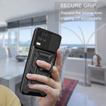 Custodia TPU con copri fotocamera scorrevole per Realme 8 5G