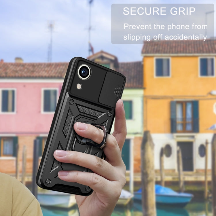 Cover scorrevole TPU + PC per Samsung Galaxy A03 Core