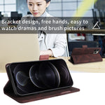 Custodia portafoglio in pelle con chiusura magnetica per Samsung