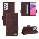 Custodia portafoglio in pelle con chiusura magnetica per Samsung