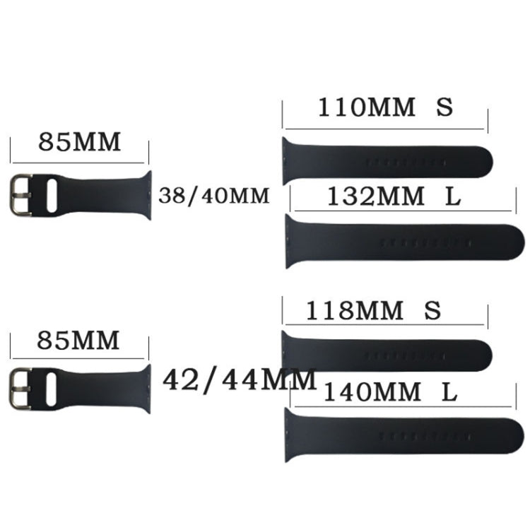 Cinturino in silicone misura S 110mm per Apple Watch