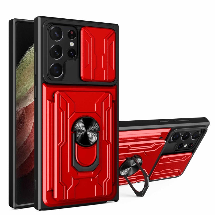 Custodia con scheda scorrevole per Samsung Galaxy S22 Ultra 5G
