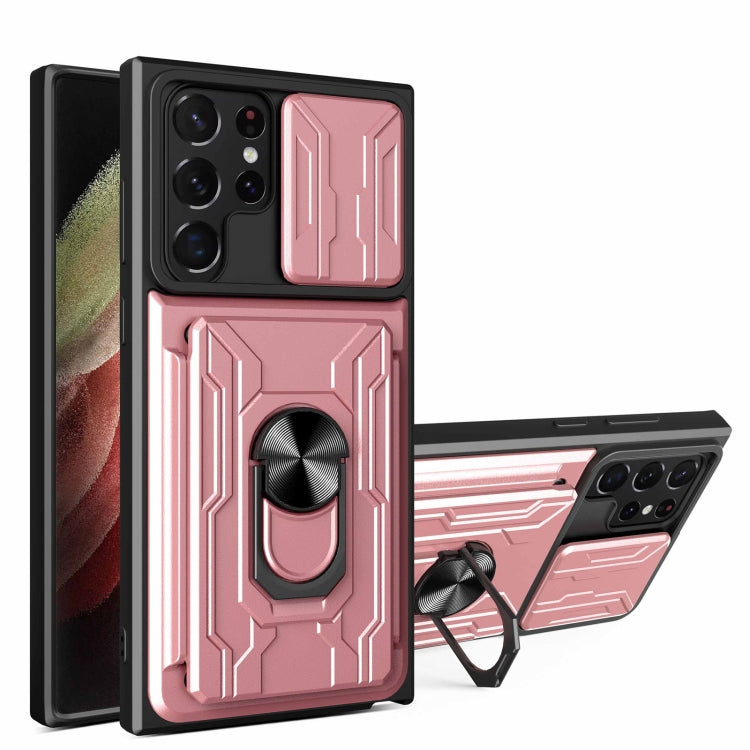 Custodia con scheda scorrevole per Samsung Galaxy S22 Ultra 5G