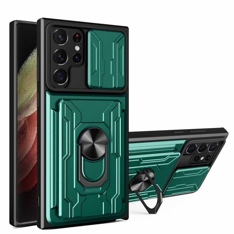 Custodia con scheda scorrevole per Samsung Galaxy S22 Ultra 5G