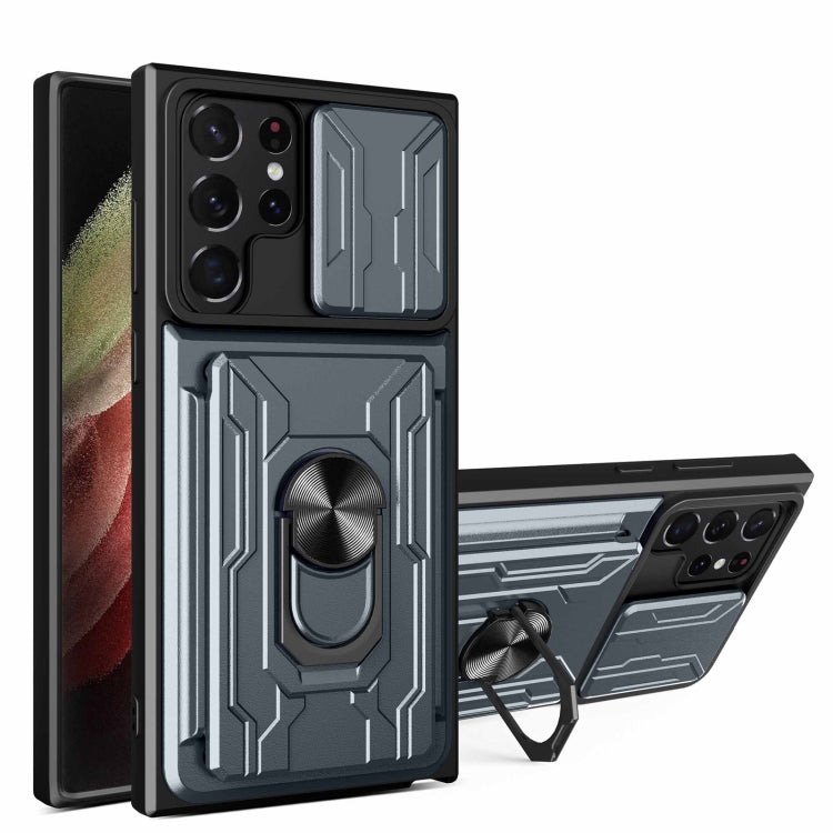 Custodia con scheda scorrevole per Samsung Galaxy S22 Ultra 5G