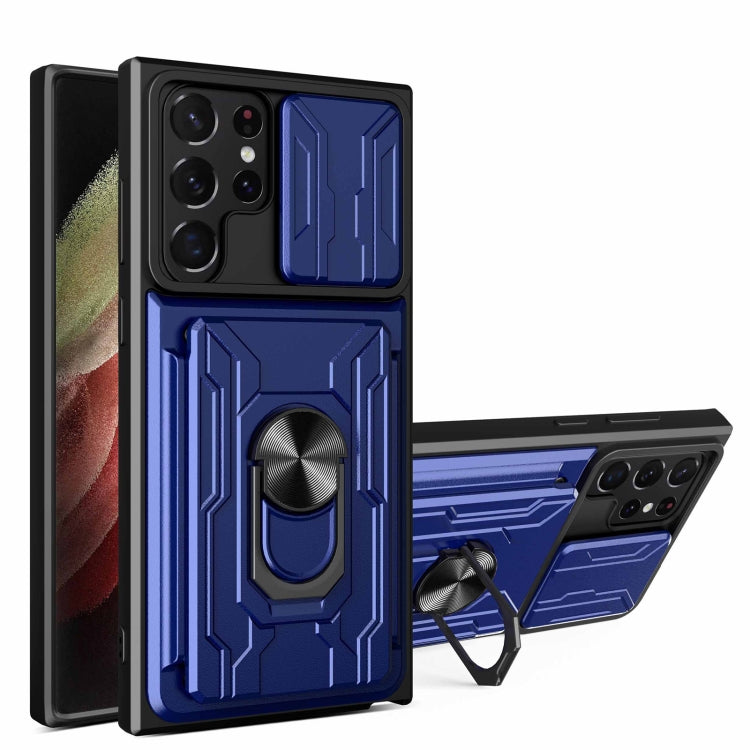 Custodia con scheda scorrevole per Samsung Galaxy S22 Ultra 5G