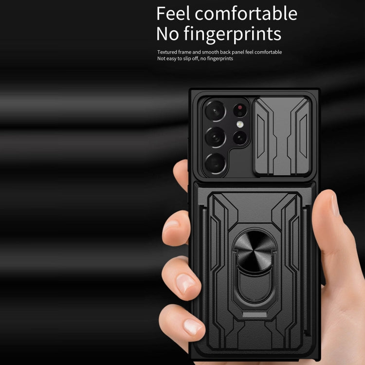 Custodia con scheda scorrevole per Samsung Galaxy S22 Ultra 5G