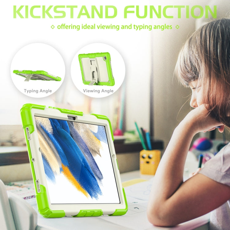 Custodia silicone beige con stand per Samsung Galaxy Tab A8 10.5
