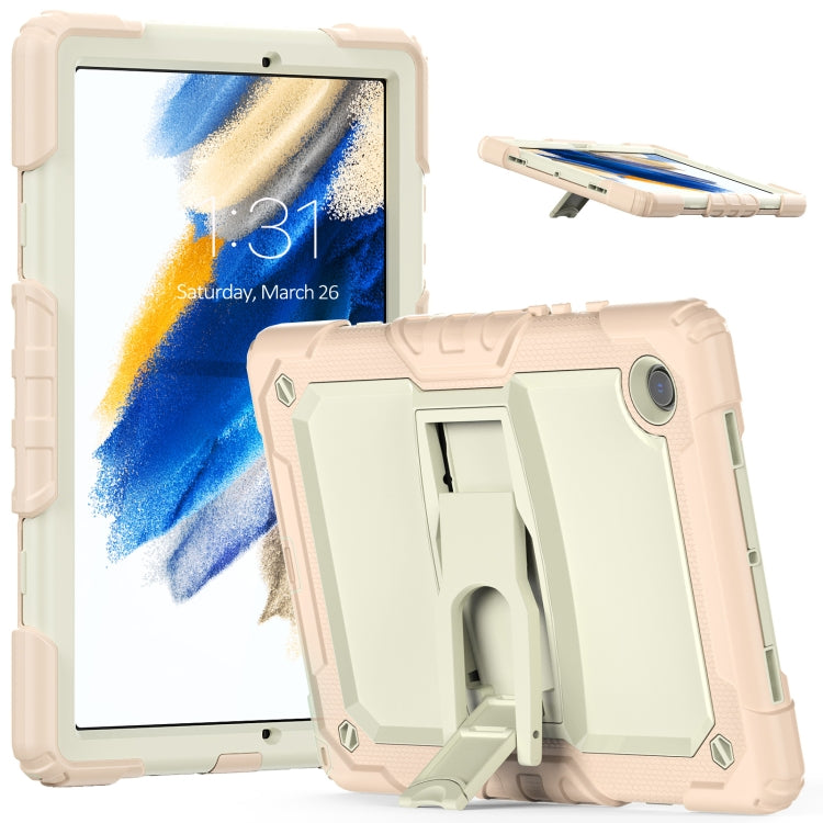 Custodia silicone beige con stand per Samsung Galaxy Tab A8 10.5