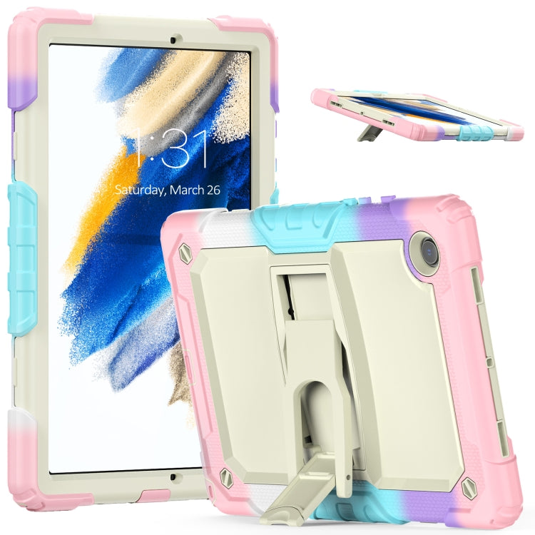 Custodia silicone beige con stand per Samsung Galaxy Tab A8 10.5