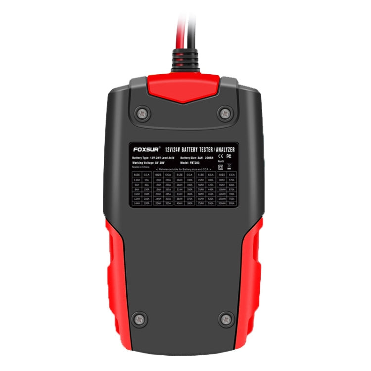 Tester batteria auto FOXSUR FBT200 12V/24V