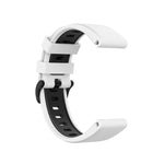 Cinturino in silicone bicolore 22 mm per Garmin Fenix 7 e Epix
