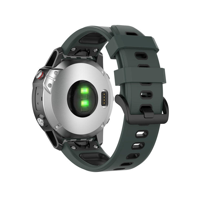Cinturino in silicone bicolore 22 mm per Garmin Fenix 7 e Epix