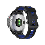 Cinturino in silicone bicolore 22 mm per Garmin Fenix 7 e Epix