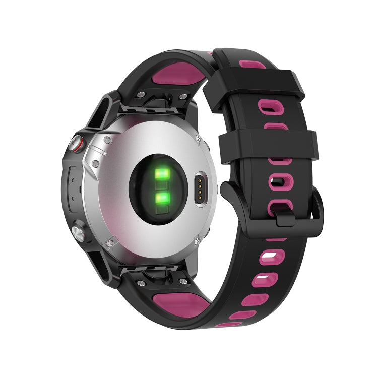 Cinturino in silicone bicolore 22 mm per Garmin Fenix 7 e Epix